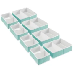 MDesign Fabric Child/Kids Drawer Organizer, 2 Sizes, Set Of 8 -Home Storage Store GUEST 029c2f08 d993 4bef 85ae 89c3b6581a35