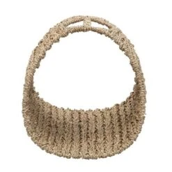 Household Essentials Oval Magazine Rack Seagrass