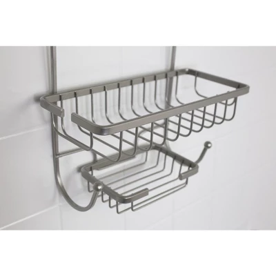 Home Basics Heavy Weight Satin Nickel Shower Caddy 3 Home Basics Heavy Weight Satin Nickel Shower Caddy - Image 3