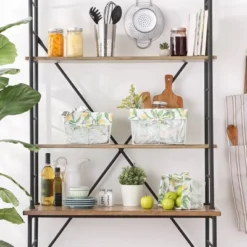 Design Imports Set Of 3 Antique Chicken Wire Lemon Print Liner Baskets White -Home Storage Store GUEST 065ff4a4 4558 4c66 a312 0bcea71a66bf