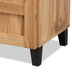 Glidden Wood 1 Drawer Shoe Storage Cabinet Oak Brown - Baxton Studio -Home Storage Store GUEST 0757acec c9ee 4c13 954d c04908b37a06