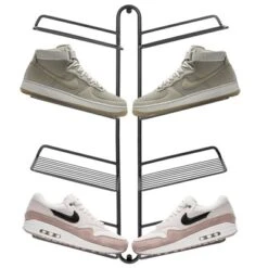 MDesign Metal Shoe Display & Storage Rack, 4 Tier, Wall Mount 21 MDesign Metal Shoe Display & Storage Rack, 4 Tier, Wall Mount -Home Storage Store GUEST 0cfb214a 2b6d 481c a8b0 46a147b21e65