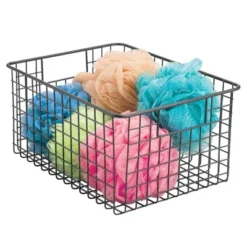 MDesign Bath Metal Storage Organizer Basket - 4 Pack -Home Storage Store GUEST 0d8695d7 4f5f 496d b928 c4e7e3e22b80