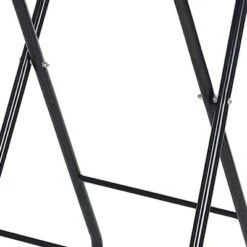 PureSana Chromium Professional Foldaway Portable Rolling Salon Service Tray With Adjustable Height And Rubber Caster Wheels, Black -Home Storage Store GUEST 0e4f9c0f 1e8f 4871 8961 a8475b31fa3a