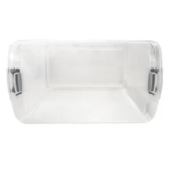 HOMZ 112 Quart Extra Large Rectangular Clear Plastic Storage Container Bins With Secure Latching Lid, Grey Latch, (2-Pack) -Home Storage Store GUEST 0ec9cd5e 62ee 43b7 bd84 b85aa4be9b28
