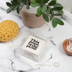 This Must Be The Place 4" X 4" Acrylic Box - Deny Designs -Home Storage Store GUEST 109d5ba1 e23b 429e 8f3c 1a689b9447c0
