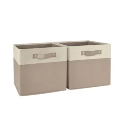 2pc Kids' 10.5" Two-Toned Folding Storage Bin Set - RiverRidge Home -Home Storage Store GUEST 1279212b 786b 45f1 b15e 818e05dab01f