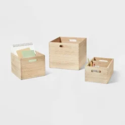 Large Decorative Light Wood Crate Natural - Brightroom™ -Home Storage Store GUEST 1433e760 ccd4 4d74 8b8b fdcc848f7469