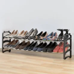 Seville Classics 4 Tier Expandable Stackable 20 Pair Shoe Rack Organizer -Home Storage Store GUEST 1532a6f2 403b 4f24 8328 2dfd075404b1