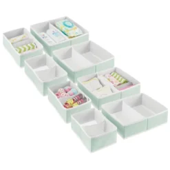 MDesign Fabric Child/Kids Drawer Organizer, 2 Sizes, Set Of 8 -Home Storage Store GUEST 1cc00172 8acc 4acc a1f6 399e59e2261c