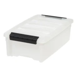 IRIS Stack And Pull Clear Storage Bin With Lid Natural -Home Storage Store GUEST 1d6464d2 e44b 42c5 b7e2 0790cb95840e