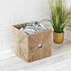 Honey-Can-Do Seagrass Basket -Home Storage Store GUEST 1dec6c78 9963 4154 b97c 21c109a56d31