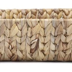 Juvale 2 Pack Natural Brown Hyacinth Storage Baskets With Wooden Handles For Shelves, Decorative Bathroom Organization, 14.5 X 10.5 X 4 In -Home Storage Store GUEST 1ecd47f0 ed1d 4fde b581 9b1102abc9e4