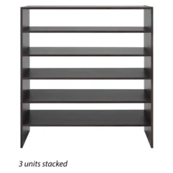 Whitmor Stackable 31" Extra Wide 2 Shelf Storage Organizer Espresso -Home Storage Store GUEST 21e44653 2497 4bc9 8dfa 6ba1d92c935f