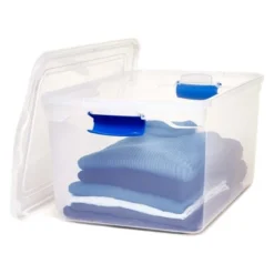 Homz 66 Qt Clear Storage Organizing Container Bin With Latching Lids -Home Storage Store GUEST 2205837e abcf 4955 8f63 b398c5425050