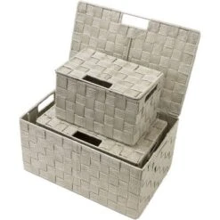 Sorbus Stackable Woven Tote Basket For Kitchen, Bathroom And More -Home Storage Store GUEST 22a2154b ee8d 4349 89e7 877cbde3de26