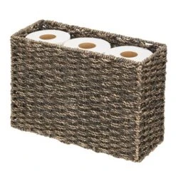MDesign Large Rustic Woven Seagrass Toilet Tank Bathroom Storage Basket -Home Storage Store GUEST 232236a6 66bc 4e18 a3b5 275884cf2e06