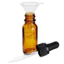 Juvale 48 Pack Of 0.5oz Amber Glass Bottle With Dropper Dispenser And 6 Funnels For Essential Oils, Travel, Perfumes, Liquids, 54 Total Pieces, 15ml -Home Storage Store GUEST 269522f7 f72c 4f1e 8d60 b18531098cf8