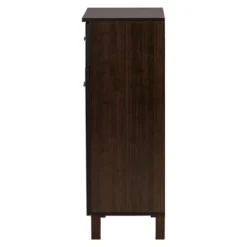 Felda Modern Shoe Cabinet With 2 Doors And Drawer - Dark Brown - Baxton Studio 7 Felda Modern Shoe Cabinet With 2 Doors And Drawer - Dark Brown - Baxton Studio -Home Storage Store GUEST 27305ac6 62a5 4b50 aa10 c75aeb940094