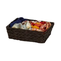 Household Essentials Set Of 4 Hyacinth Stained Baskets Brown -Home Storage Store GUEST 28242077 286c 4e4e 8f5f 565383e895ff