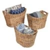 Honey-Can-Do 3pc L Nesting Natural Baskets