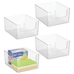 MDesign Open Front Plastic Storage Bin For Cube Furniture, 12" W, 4 Pack - Clear 23 MDesign Open Front Plastic Storage Bin For Cube Furniture, 12" W, 4 Pack - Clear -Home Storage Store GUEST 2ac0973b 5699 4bd5 a9c9 fe20af1387aa