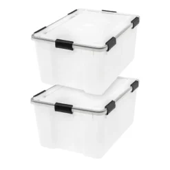 IRIS USA WEATHERPRO Airtight Plastic Storage Bin With Lid And Seal And Secure Latching Buckles 30 IRIS USA WEATHERPRO Airtight Plastic Storage Bin With Lid And Seal And Secure Latching Buckles -Home Storage Store GUEST 2d571e61 896b 4d50 9a53 7ee5e558cb68