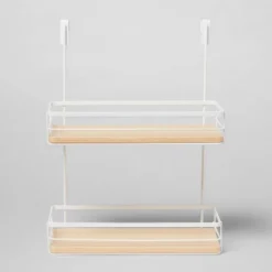 Over The Cabinet Tiered Shelves With Wood - Brightroom™ -Home Storage Store GUEST 2df7e490 0416 4a12 bca7 9d905ac829b9