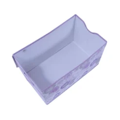 Bacati - Watercolor Floral Purple/Gray Fabric Storage Toy Chest -Home Storage Store GUEST 31419279 399c 4144 8713 8382109f3156