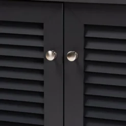 Shelf Wood Shoe Storage Cabinet Coolidge Finished Dark Gray - Baxton Studio -Home Storage Store GUEST 32afc2fd 7a86 4234 a444 14d2cc48de5d