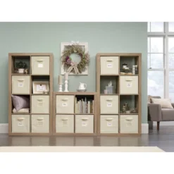 Stow Away 8 Cube Organizer Lintel Oak - Sauder -Home Storage Store GUEST 3381cccd 39a0 43ea 8909 d35eab44fb7a