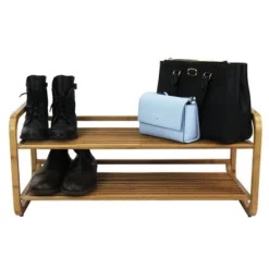 Oceanstar 2 Tier Shoe Rack, Rounded -Home Storage Store GUEST 36198d24 1078 4ede b586 8b4e7527cbc7