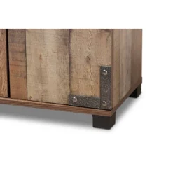 4 Door Cyrille Wood Shoe Cabinet Brown - Baxton Studio -Home Storage Store GUEST 36a9c67a 4a61 42d7 b241 795840b1ceb6