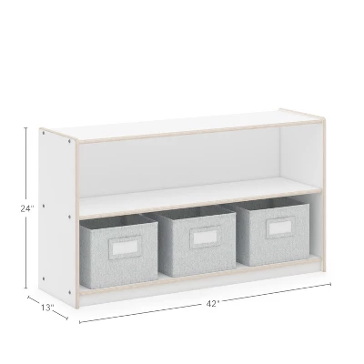 Guidecraft EdQ 2-Shelf Open Storage - 24" 4 Guidecraft EdQ 2-Shelf Open Storage - 24" - Image 4
