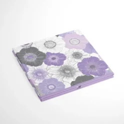 Bacati - Watercolor Floral Purple/Gray Fabric Storage Box/Tote Large -Home Storage Store GUEST 37f46cdd 1c76 4553 9570 07128c208bf8
