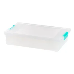 IRIS USA 6qt Modular Plastic Storage Container Latching Box -Home Storage Store GUEST 389b6249 d35b 4342 8784 5305d4127087