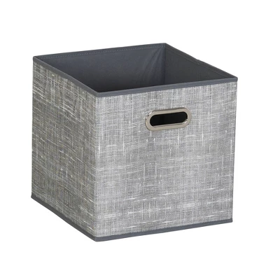 Household Essentials 11" Set Of 6 Storage Bins Gray 2 Household Essentials 11" Set Of 6 Storage Bins Gray - Image 2