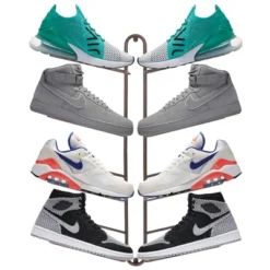 MDesign Metal Shoe Display & Storage Rack, 4 Tier, Wall Mount 13 MDesign Metal Shoe Display & Storage Rack, 4 Tier, Wall Mount -Home Storage Store GUEST 3b4373c1 d299 4670 bbbe 9c63a1adc369