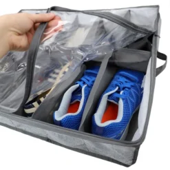 Home Basics Herringbone 12 Pair Non-woven Under The Bed Organizer, Grey -Home Storage Store GUEST 3c5a1546 5b32 4e75 ade5 abdd61fb54a3