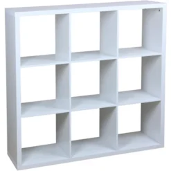 Home Basics 9 Open Cube Organizing Wood Storage Shelf -Home Storage Store GUEST 3cddc80b 46e1 4af9 8870 d8391289d4bd