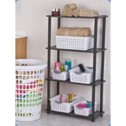 Sterilite Ultra Ventilated Open Top Plastic Storage Organizer Basket With Gray Contoured Carrying Handles -Home Storage Store GUEST 421d6399 1599 44ce ae8f ec3c12bb9f42