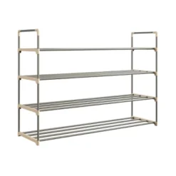Hastings Home Four-Shelf Shoe Rack - Holds 24 Pairs Of Shoes 8 Hastings Home Four-Shelf Shoe Rack - Holds 24 Pairs Of Shoes -Home Storage Store GUEST 42ef9d5b ec71 4165 8cc1 3020f830348b
