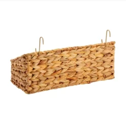 Farmlyn Creek 2 Pack Wall Mounted Decorative Hyacinth Storage Baskets With Hooks For Bathroom, Laundry Room, Nursery -Home Storage Store GUEST 454c05ac 6c6d 4caf a0b7 c291ea70895d