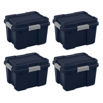 Sterilite 18319Y04 20 Gallon Heavy Duty Plastic Storage Container Box With Lid And Latches 5 Sterilite 18319Y04 20 Gallon Heavy Duty Plastic Storage Container Box With Lid And Latches - Image 5