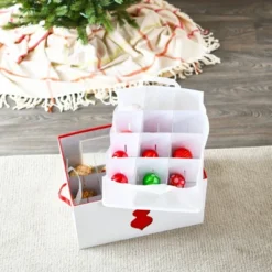 Household Essentials Ornament Storage Chest With 24 Pockets Green 13 Household Essentials Ornament Storage Chest With 24 Pockets Green -Home Storage Store GUEST 47340b37 0822 482f 844b 30885c20f691