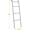 NEX 4 Tier Ladder Style Towel Rack Black