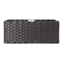 3pc Melanie Woven Fiber 2 Small And 1 Large Basket Set Chocolate - Winsome -Home Storage Store GUEST 51c52579 8202 47d4 b47a a6a3b645c755