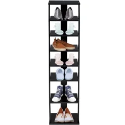 Costway Wooden Shoes Storage Stand 7 Tiers Shoe Rack Organizer Multi-shoe Rack Shoebox Black -Home Storage Store GUEST 539e5d30 56a7 4345 8b04 a64863d5efaf