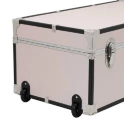 Seward Trunk 30" Paper Line Wheels And Bone 15 Seward Trunk 30" Paper Line Wheels And Bone -Home Storage Store GUEST 53a191e8 9a11 472b 9423 ddcb4a010487