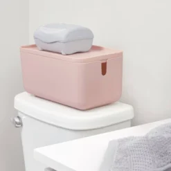 Cade Lidded Storage Bin Blush - IDESIGN -Home Storage Store GUEST 53c1b347 c4cc 48dd acdf 9e8788e9f6a2